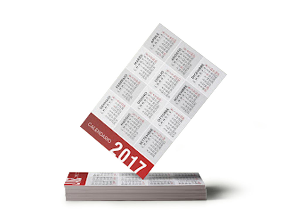 Calendari calendari tascabili personalizzati