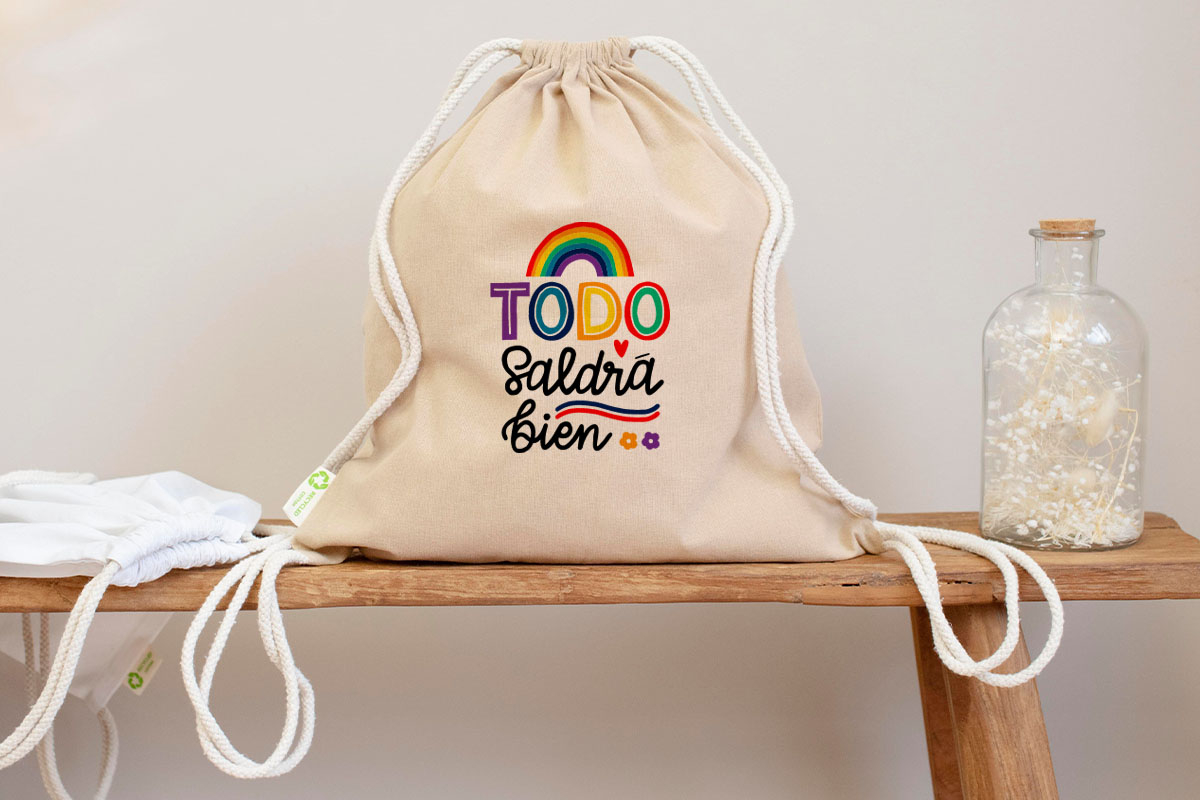 Sacca in cotone 100% riciclato