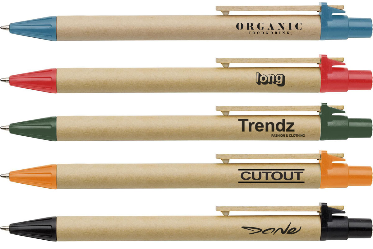 Penna a sfera in carta riciclata e bambù