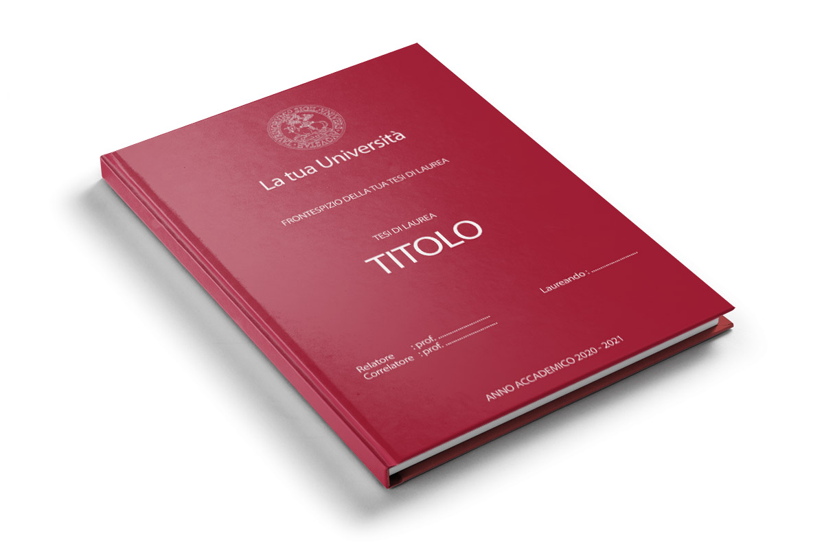 Tesi copertina rigida