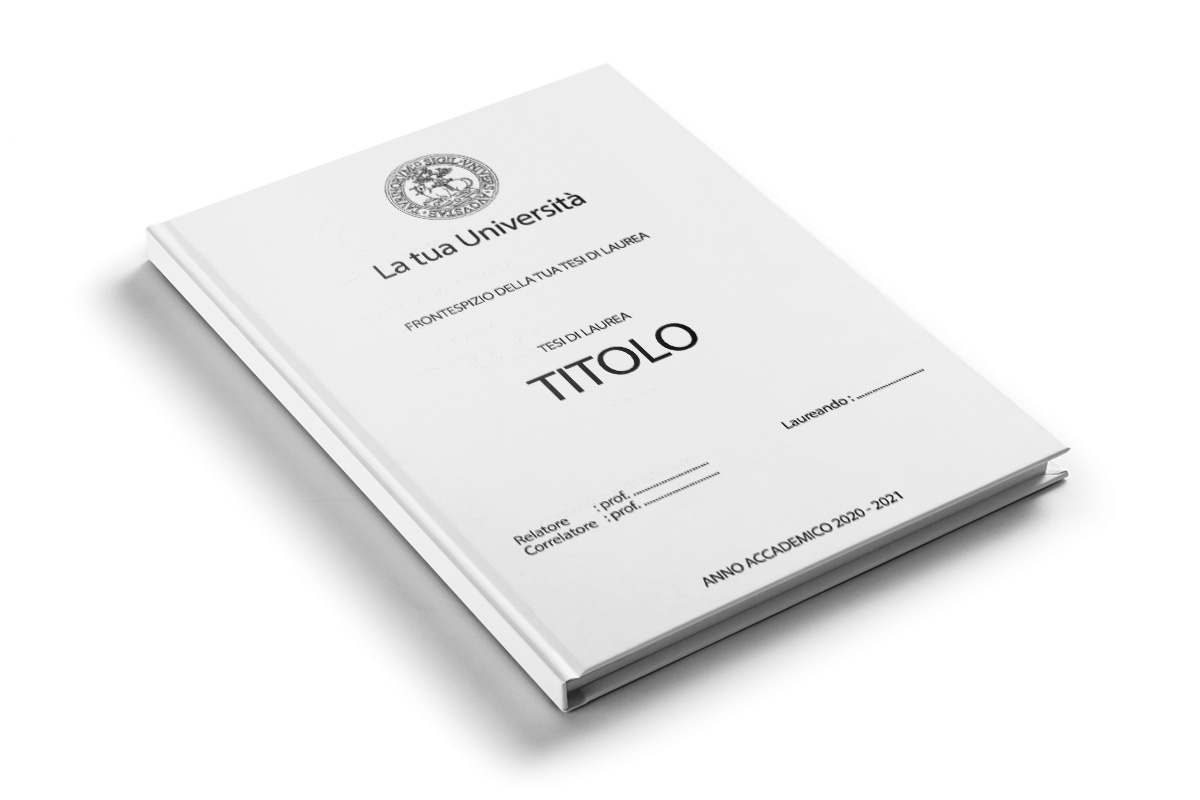 Tesi copertina rigida