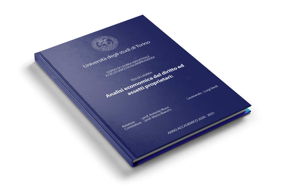 Tesi copertina rigida