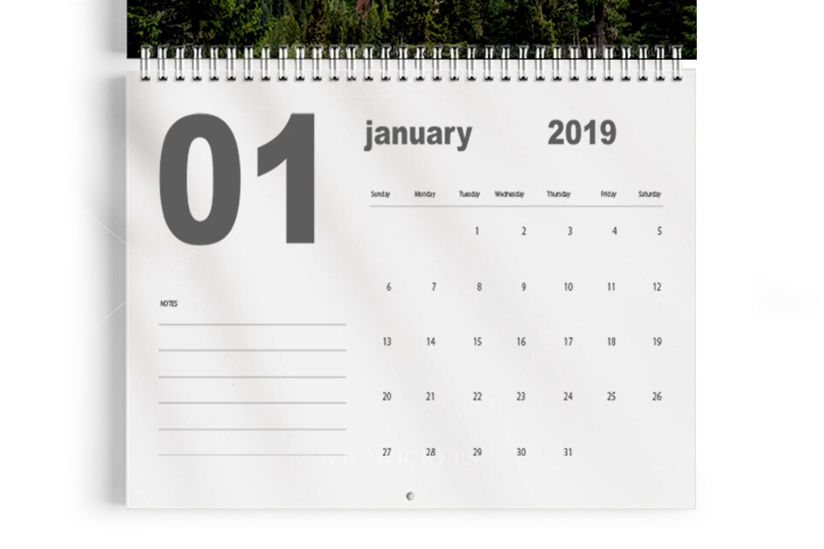 calendari da parete con foro