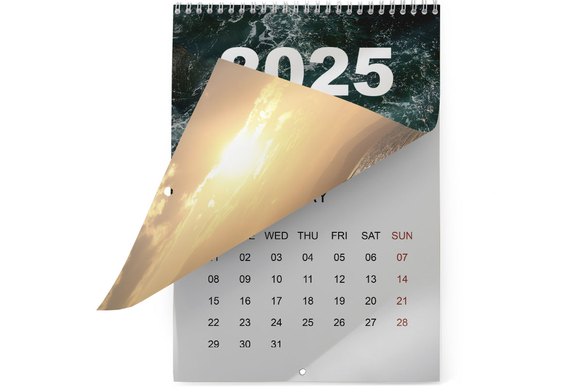 calendari da parete con foro