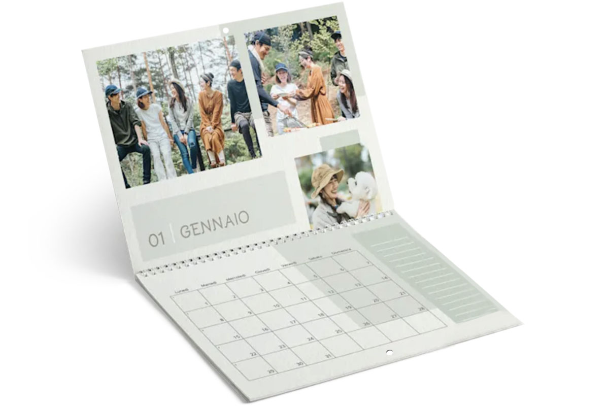 calendari da parete con foro