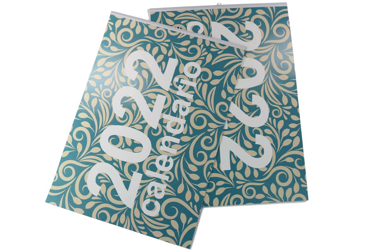 Calendari con profilo metallico