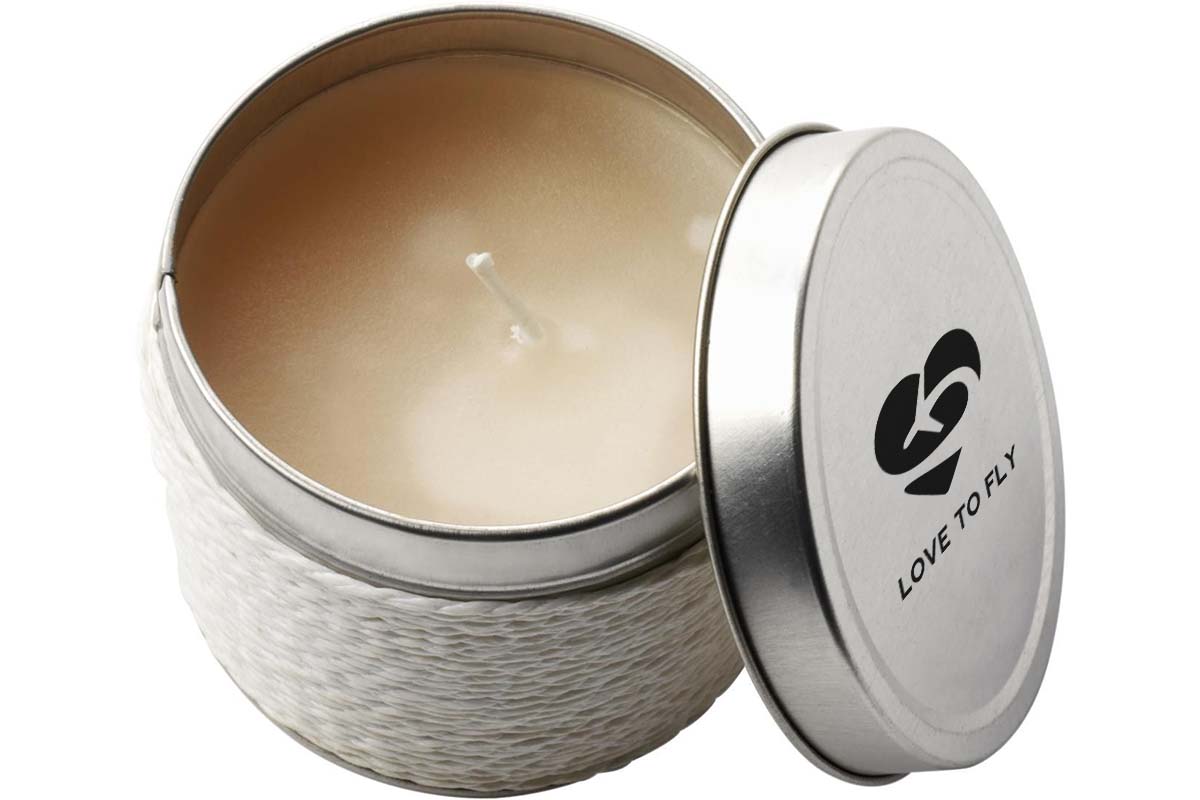 Candela profumata in lattina