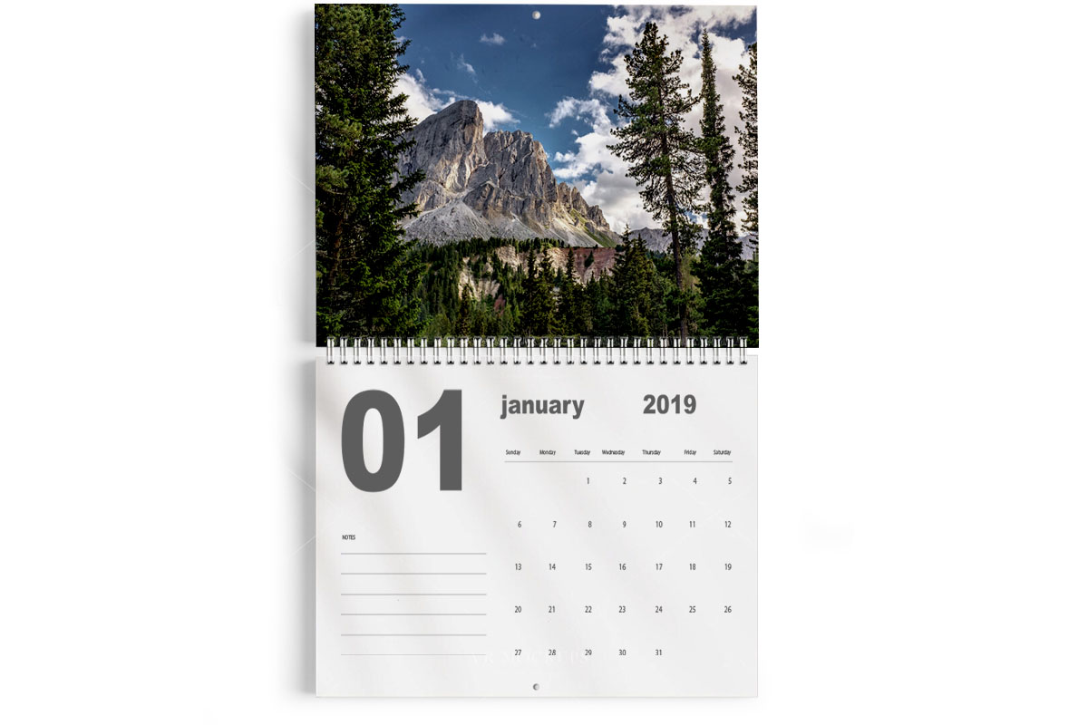 calendari da parete con foro