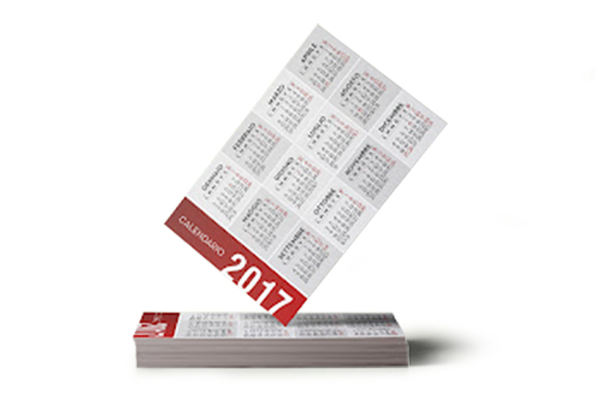 calendari tascabili </H1>personalizzati