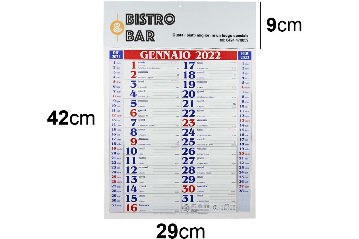 Calendario Olandese 2023 </h1>modello classico con date ed eventi già impostati. Dimensioni e colori potrebbero variare rispetto le immagini.