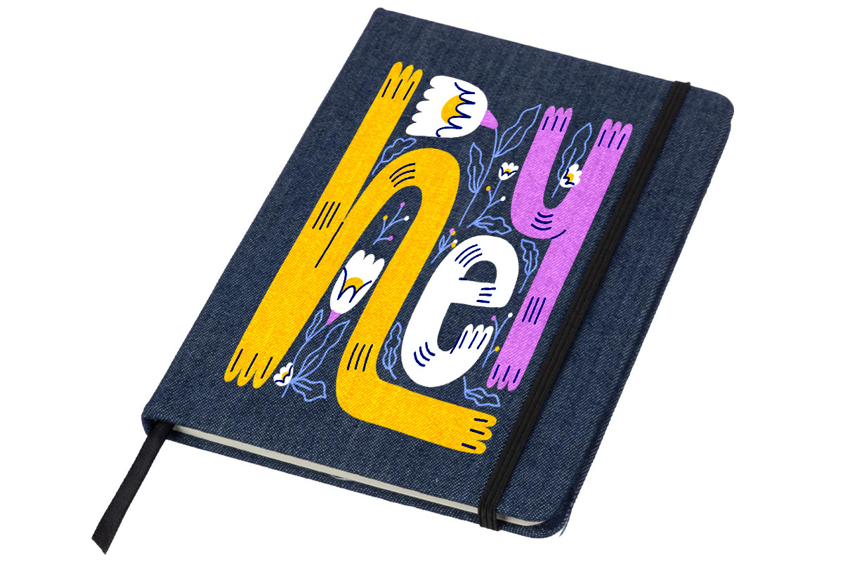 Notebook in denim