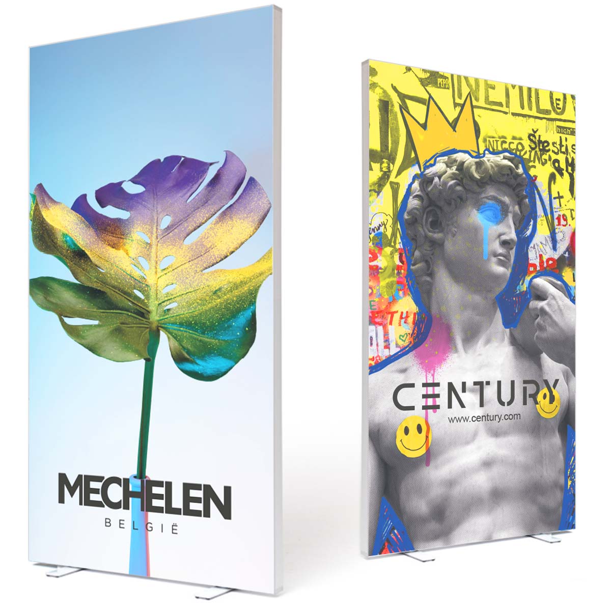 Espositori luminosi bifacciali